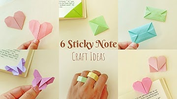 Sticky Note Craft Ideas | Sticky Note Origami | Easy Origami | 5 Minutes Craft | Post It Note Craft