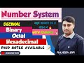 Number System Full Concept in Hindi 🔥 | Binary Octal Decimal Hexadecimal | Computer Tricks for Exam