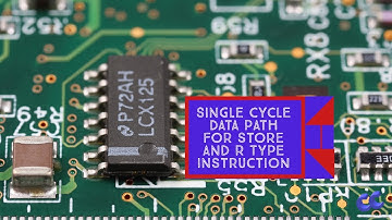 CO 2. Single cycle data path for store instruction - Single cycle data path for R type instruction