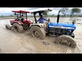 Tochan in Mud New Holland 3630 TX Special Edition VS Mahindra Arjun NOVO 605 Di