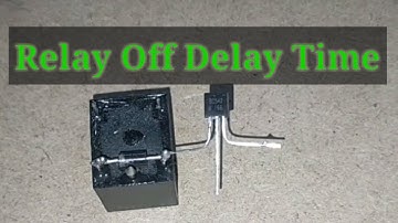 Relay OFF Time delay timer by using NPN Transistor and Capacitor