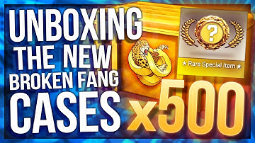 UNBOXING 500 OPERATION BROKEN FANG CASES (INSANE GLOVES)