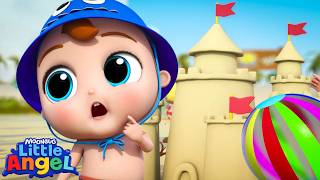 playing being safe beach little angel nursery rhymes kid