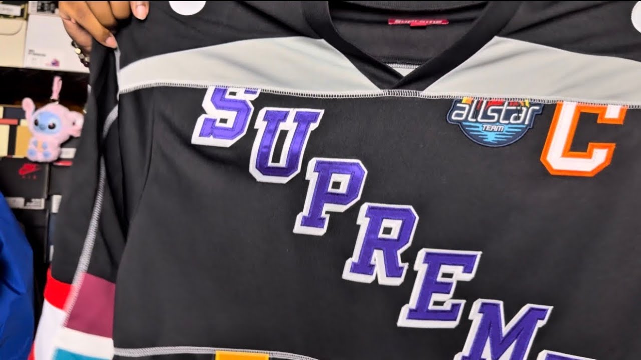 Supreme SS26 Week 12 Paneled Hockey Jersey Goes Crazy - YouTube