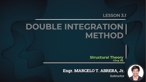 (1/3) DOUBLE INTEGRATION METHOD | STRUCTURAL THEORY