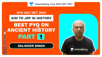 Aim to JRF In History Best PYQ on Ancient History Part-1| Salinder Singh Unacademy Live NTA UGC NET