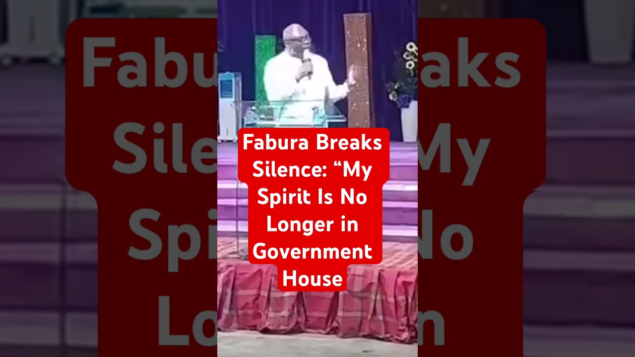 My Spirit Has Left the Government House Fabura Declares in Shocking Statement.