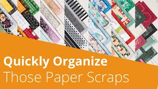 American Crafts Studio Blog: Organization: How to Never Waste Scrap Card  Stock Again
