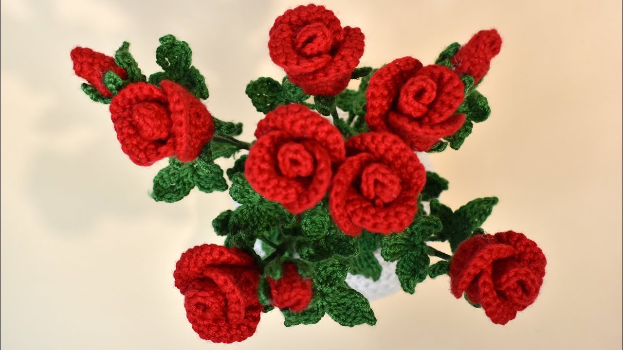 ROSAS DE GANCHILLO PASO A PASO