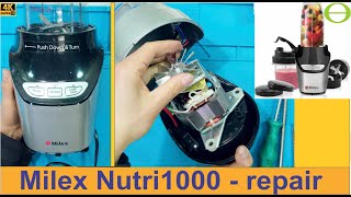 How to fix a Milex blender. Milex Nutri1000 blender smoking, grinding, and not spinning - fixed