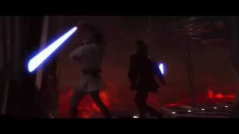 When the DOOM music kicks in! Anakin vs Obi-Wan