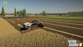 FS19 | PUSZTA FARM | #2 | Harvesting wheat and straw bales.FS19 | 푸즈 타 농장 | 저속 촬영 # 2 | 밀과 짚으로 베일 수확 screenshot 1
