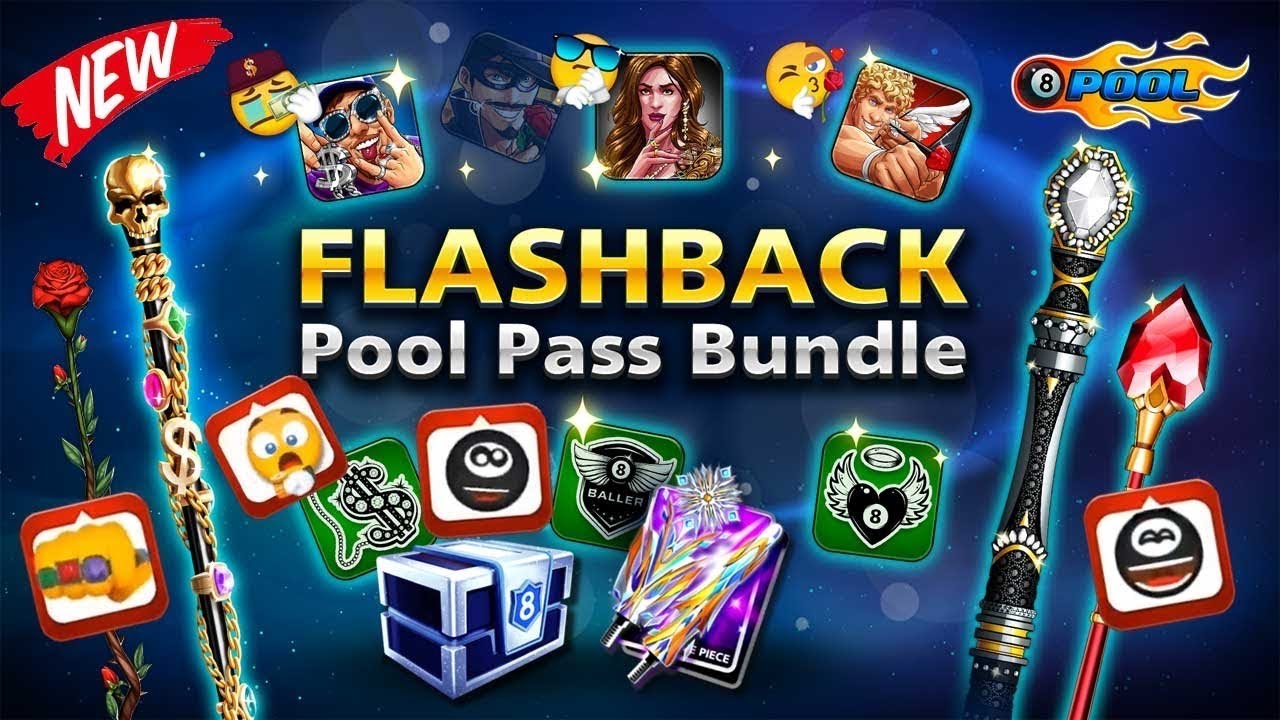 8 Ball Pool New Pool Pass | Flashback Season Of Bling Premium Pool Pass | Collecting All Rewards 😍