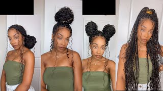 Styling Goddess Braids  6 WAYS!