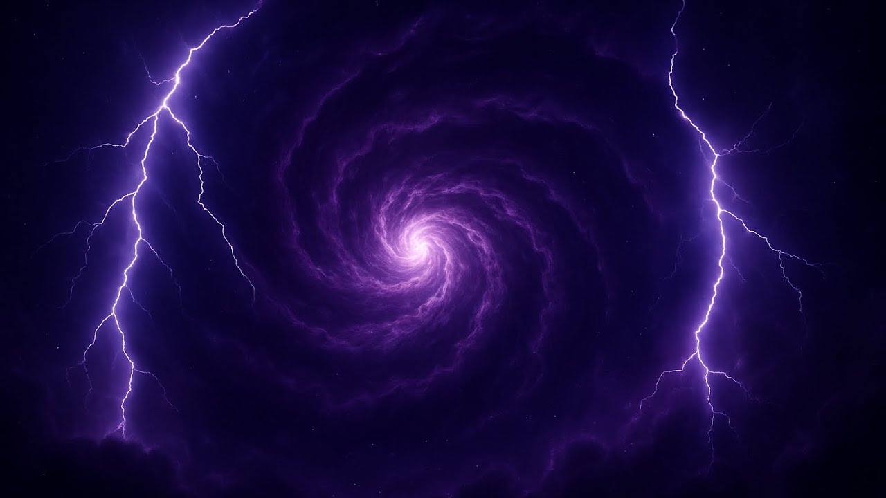 Lightning in the Void | Deep Space Storm Ambience | 8 Hours No Ads