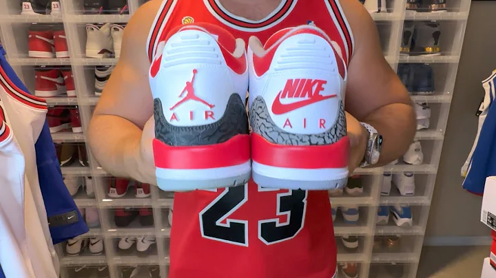Air Jordan 3 Fire Red Comparison  to 2013, Cardina...