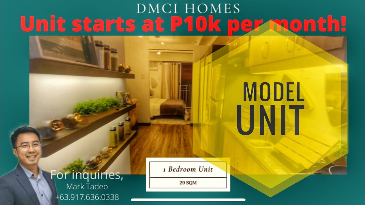 DMCI Homes The Oriana 1 bedroom sample model unit - YouTube
