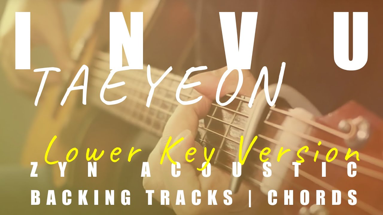 INVU (Lower Key Ver.) - TAEYEON | Acoustic Karaoke | Chords