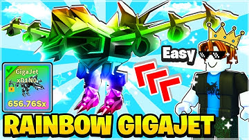 NOOB Spawns With A RAINBOW GIGAJET? ROBLOX CLICKER SIMULATOR