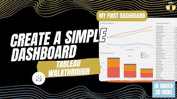 Create Your FIRST Simple Dashboard in Under 30 Minutes | Tableau Foundations