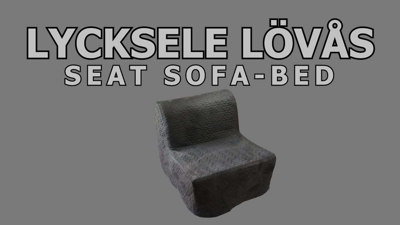 How to build | Ikea LYCKSELE LÖVÅS Seat Sofa-Bed Assembly| Put It Together  - YouTube
