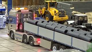 Intermodellbau Messe Dortmund 2024 @ AMAZING RC TRUCKS RC HEAVY TRANSPORT, fire brigade