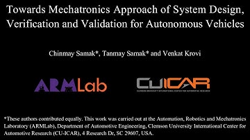 Mechatronics Approach for Autonomous Vehicles | IEEE/ASME AIM 2023