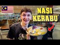 Americans First Time Trying Nasi Kerabu and Mee Mamak in Malaysia!