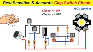 How to make Clap Switch || using transistor || Science Project || SKR Electronics Lab