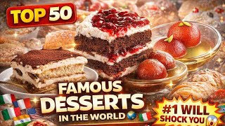 Top 50 country most famous Desserts🥞 in the world