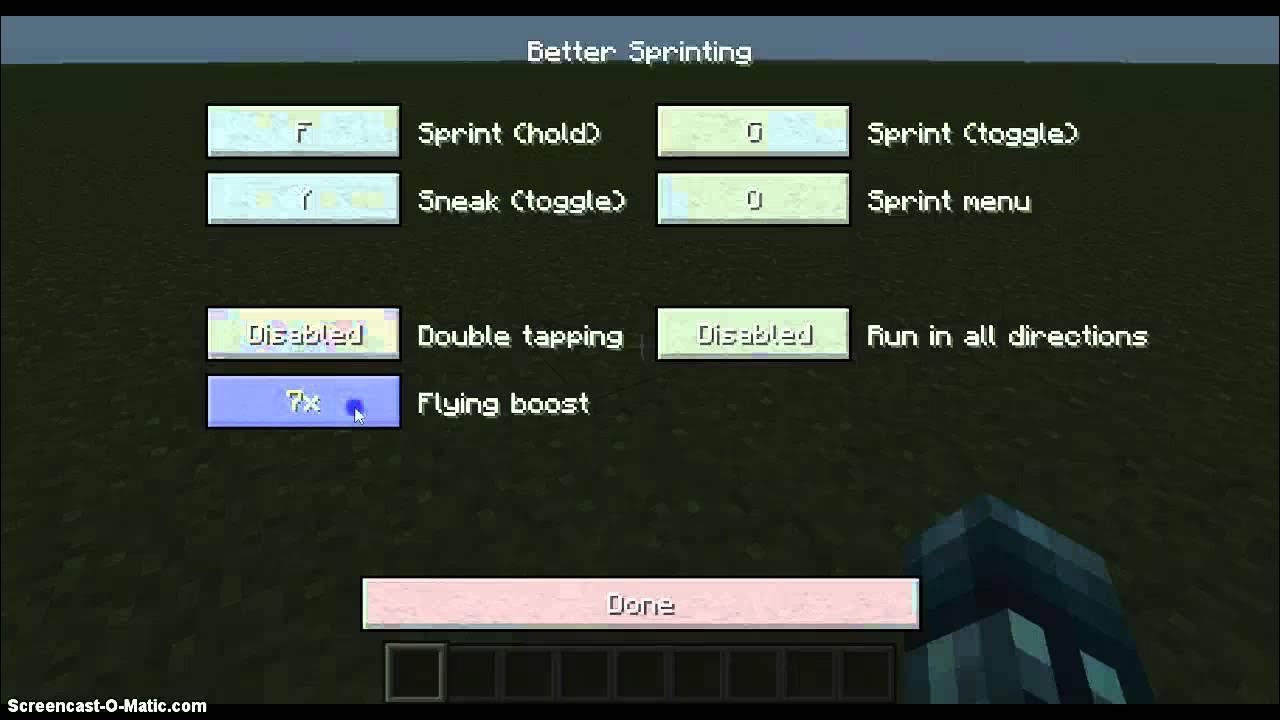 Sprinted mod 1.8 9. Sprinted mod 1.8 9