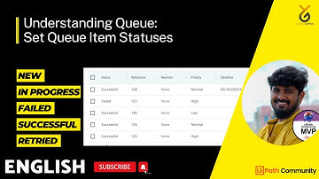 UiPath Queue Set Transaction Item Status | In Progress | Successful | Failure | English