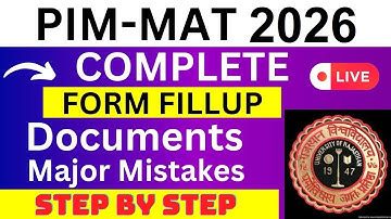 PIM-MAT 2026 Application Form - PIM-MAT Registration 2026| How To Fill PIM-MAT 2026 Application Form