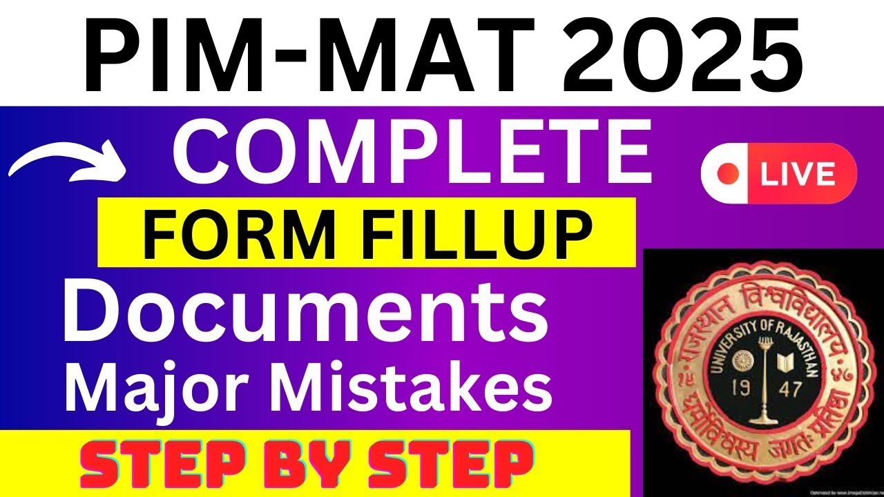 PIMMAT 2024 Application Form PIMMAT Registration 2024 How To Fill