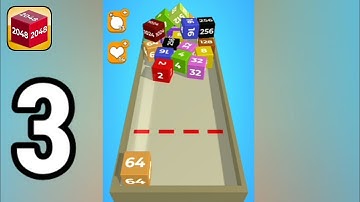 Chain Cube: 2048 3D - Gameplay Walkthrough Part 3 (Android, iOS)
