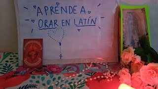 ASMR ❤️ Te explico cómo REZAR las ORACIONES básicas en LATÍN para el ROSARIO católico ✝️ screenshot 5