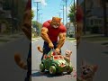 Magic? Muscles? Or just pure watermelon genius? 😺✨  #CatBrothers