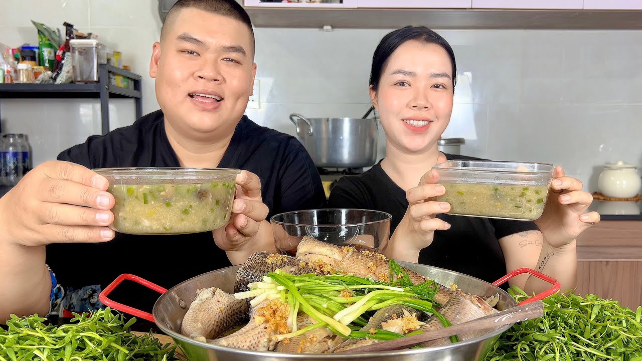 Bé Kim Vào Bếp Trổ Tài Nấu Nồi Cháo Cá Lóc Rau Đắng Miền Tây Ta Nói Nó Ngon Đụng Nóc