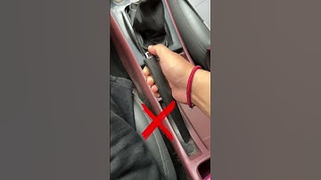Pressing the handbrake release button may result in incomplete braking #tips #car #driving #foryou
