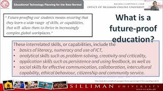 IV. Future-proofing Teaching and Learning (Part 1)