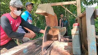 Penggergajian kayu jati mahoni dan akasia  mesin serkel rakitan