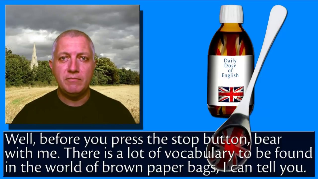 Paper Bag English Vocabulary Learn British English YouTube