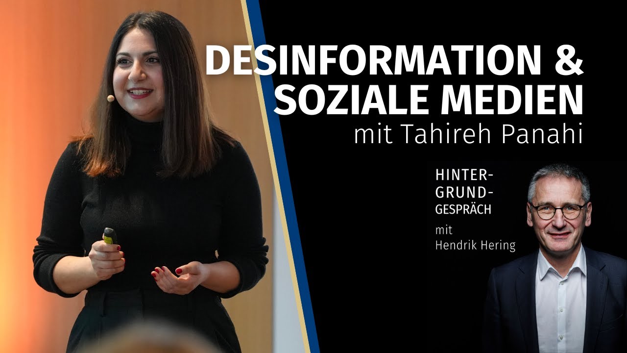 "Desinformation & Soziale Medien" mit Tahireh Panahi | Hintergrundgespräch #36 - Hintergrundgespräch
