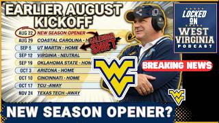 WVU Schedule SHOCKER! * HUGE Calendar Shift for Mountaineer Football!