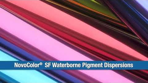 Highly transparent waterborne pigment dispersions: NovoColor SF