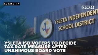 YISD voters to decide tax-rate measure after unanimous board vote