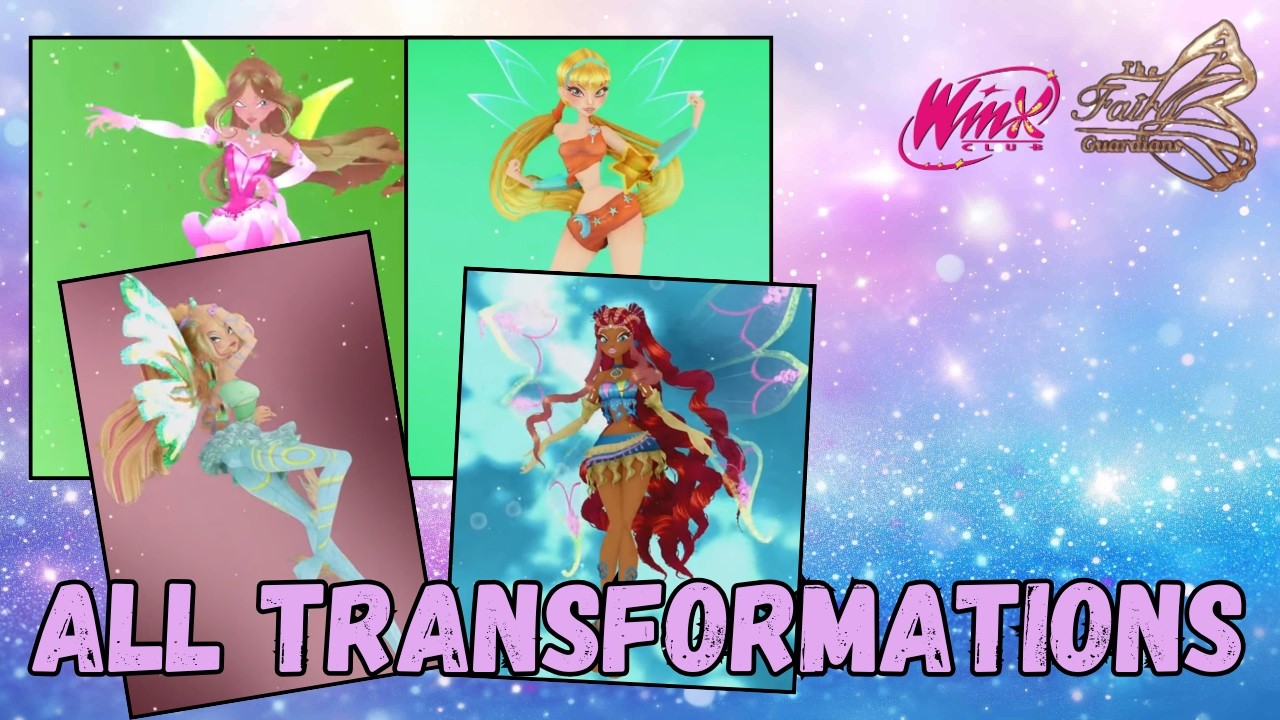All Winx Transformations | Winx - The Fairy Guardians - YouTube