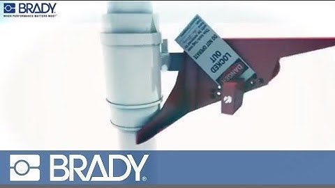 Brady Lockout Tagout Device Movie: Standard ball valve lockout
