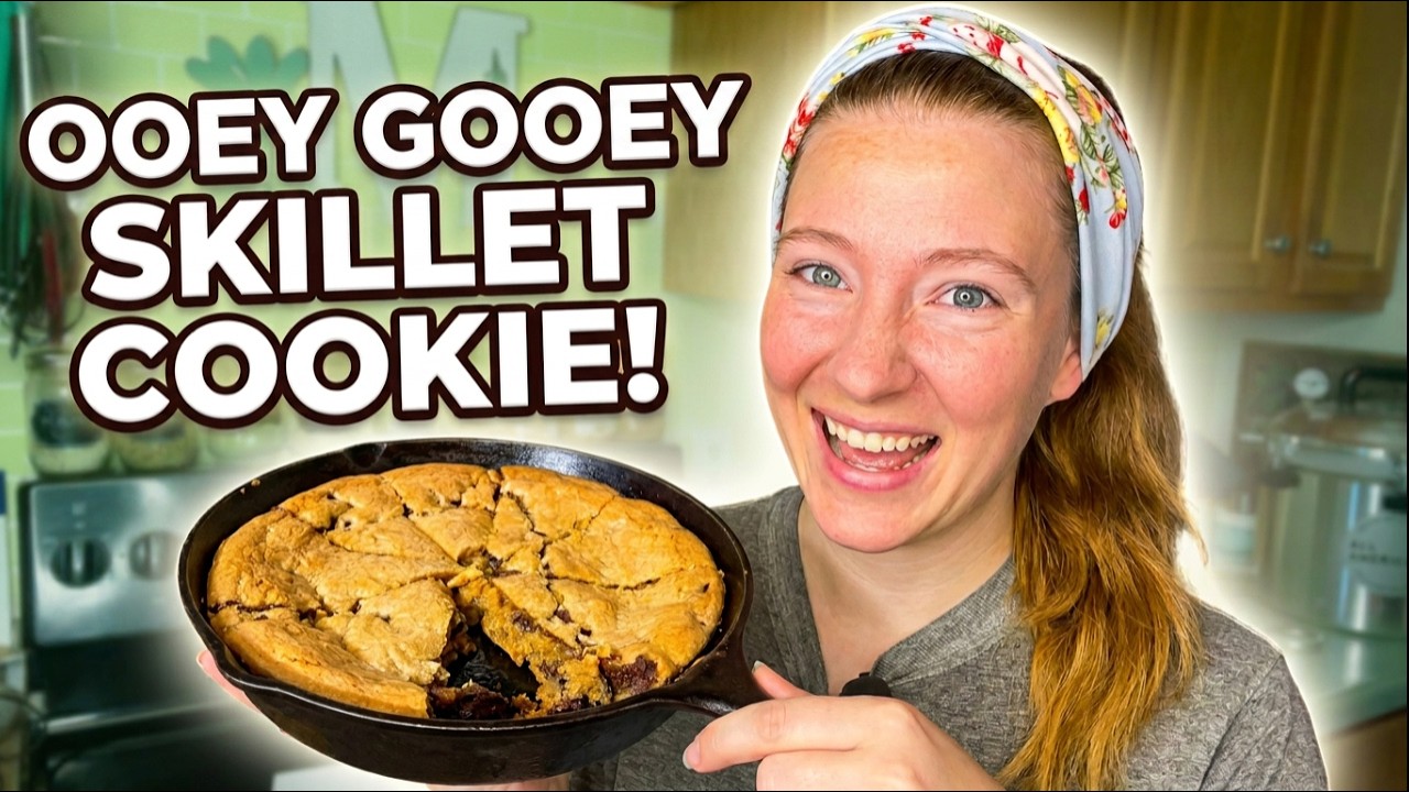 Forget Regular Cookies—Try This Giant Gooey Cast Iron Cookie! 🍪