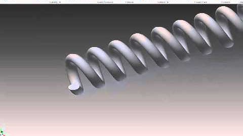 How to create a spring in Autodesk Inventor